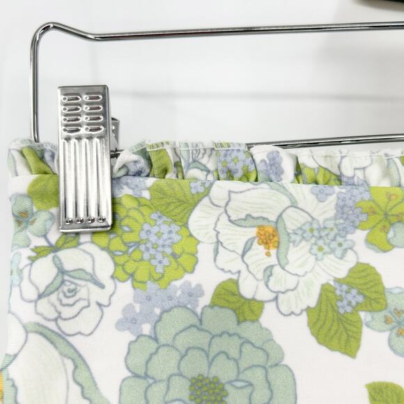 Ebb & Flow Womens Ruffled Athleisure Active Floral Biker Shorts Size XL Green - Picture 6 of 7